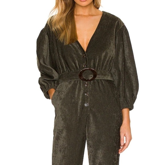 NWT Tularosa Meira Jumpsuit‎ in Olive Green Size Large - Picture 2 of 9